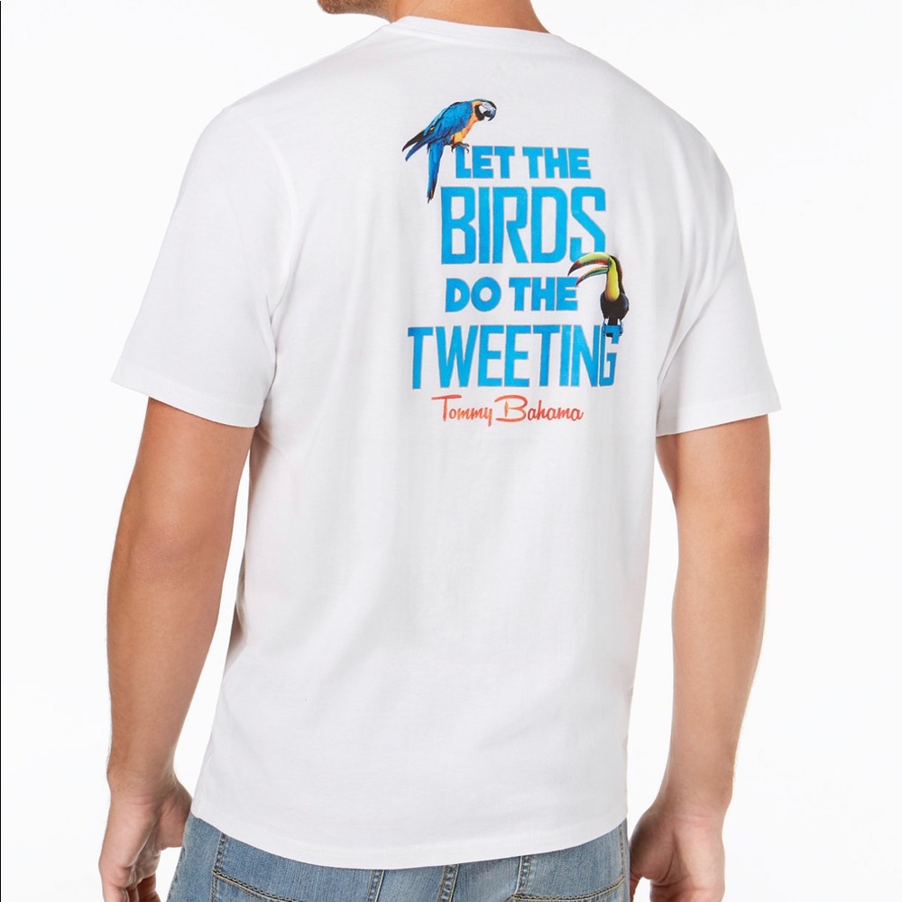 NWOT Tommy Bahama Birds Do The Tweeting Tee XXLT